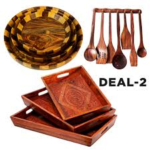 Handcrafted Pure Wood Kitchen Items